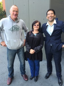 Dr. Lance O'Sullivan and  Alistair Robinson meet  at the Mihi Whakatau  for the NZ Delegation